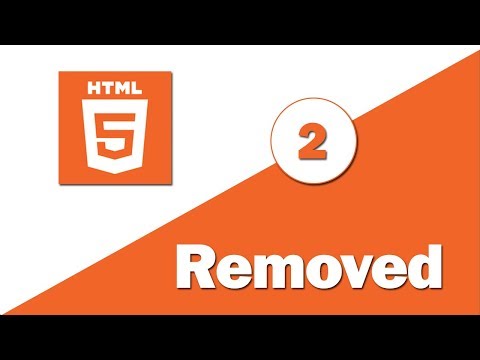 2 - ( HTML 5 Tutorial ) Removed Element