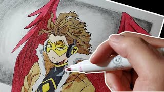 How to Draw Hawks from Boku No Hero Academia