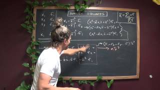 Finding a formula for the SS and the standard deviation of a grouped data set