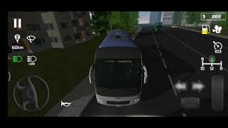 Public transport bus simulator gameplay on Android (manual gearbox) screenshot 4