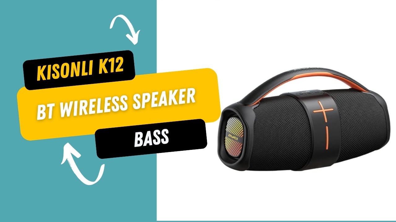 Kisonli K12 Wireless Bluetooth Speaker | 20W Super Bass Sound! 🔊🔥 - YouTube