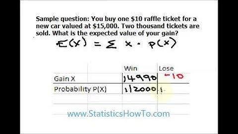 How to Find an Expected Value
