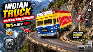 🚛 99% Players FAIL! Indian Truck Impossible Road Challenge 😱 | Indian Truck Simulator Gameplay 💨 screenshot 5
