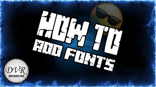 How To Add Fonts In Photoshop I كيفية اضافة خطوط جديدة عربيه للفوتوشوب بطريقة سهله جدا