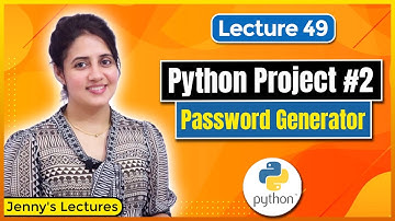Python Project 2 | Password Generator in Python | Python for Beginners #lec49
