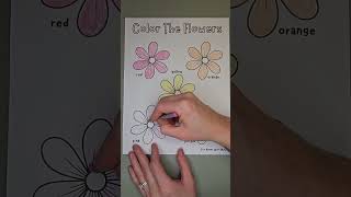 Cute flower coloring page 🌸!Access all my worksheets at formomswithminis.com
