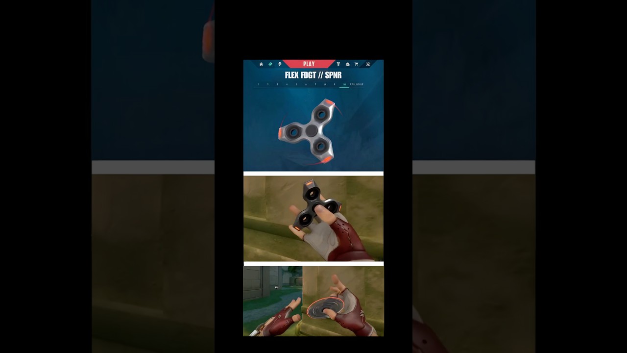 New "FLEX" Fidget Spinner in Valorant (Ingame)