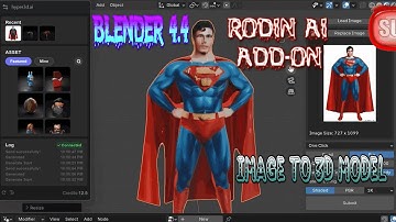 Rodin AI Add-on for Blender 4.4 ✍️ AI-Powered Sculpting & Smart Mesh Tools