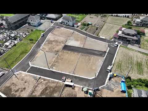 甲斐市島上条の分譲地空撮映像