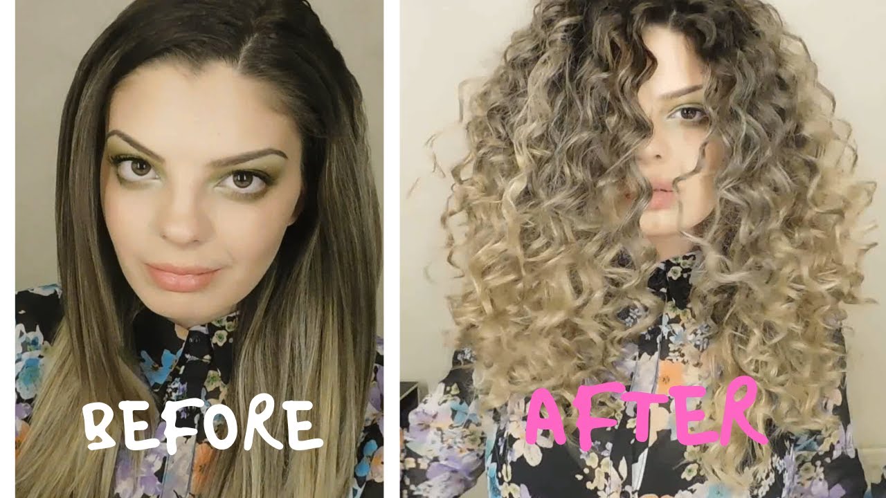 THE SECRET BEHIND THE BIG CURLY HAIR | CHOPSTICK CURLS | CURLY HAIR ...