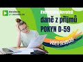 Pokyn D-59, daně z příjmů, video školení pro účetní od AZ-DIALOG, Lektorka Květoslava Novotná,  3min
