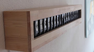 Homemade Split-Flap-Display