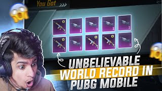 😱 Top 10 Unbreakable World Records in PUBGM/BGMI- World Luckiest Crate Opening Ever