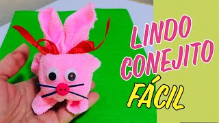 Como hacer un conejo con toalla / DIY /manualidades/how to make a rabbit easy