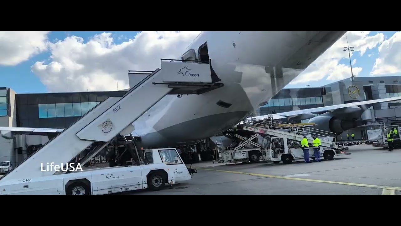 Queen of the Skies to USA! Lufthansa 747-400 FRA–IAD | Premium Economy Meal