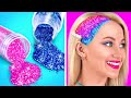 ULTIMATE BEAUTY HACKS FOR POPULAR GIRLS || Colorful Girly Hacks And DIY Tips By 123 GO! GOLD