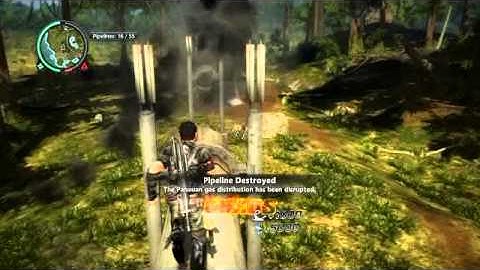 Just Cause 2 pipeline explosion