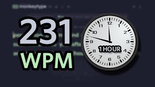 Typing 231 Wpm For An Hour... Wr