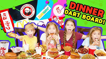 Throwing A Dart at a MAP And Buy Whatever It Lands On! Tannerites DINNER DART BOARD!