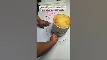 How to cover your cake with fondant
