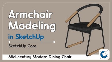 How to Model Dining Chair in SketchUp | Armchair | SketchUp Tutorial #sketchup #sketchup_core