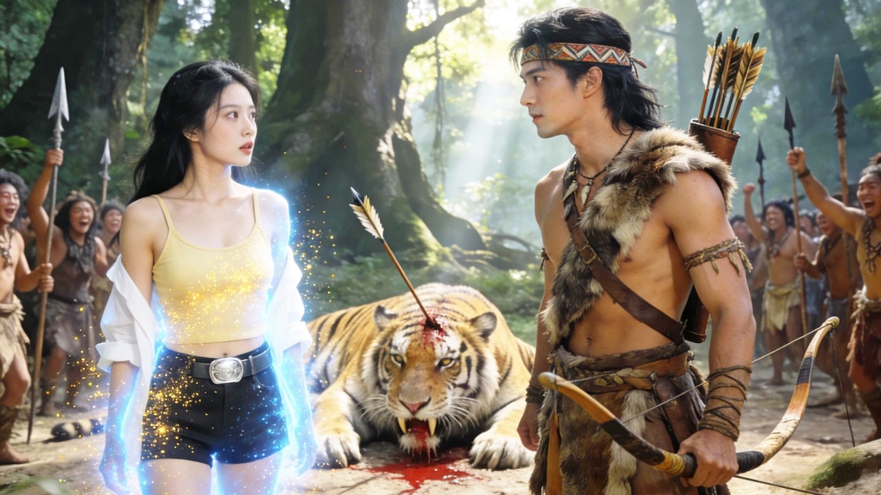 Girl Travels To Ancient Times, Saved By A Tribal Chief From Beast, He Then Demands Her As His Woman!