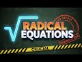 Radical Equations for Exams