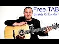 Streets of london  guitar lesson  ralph mctell  drue james