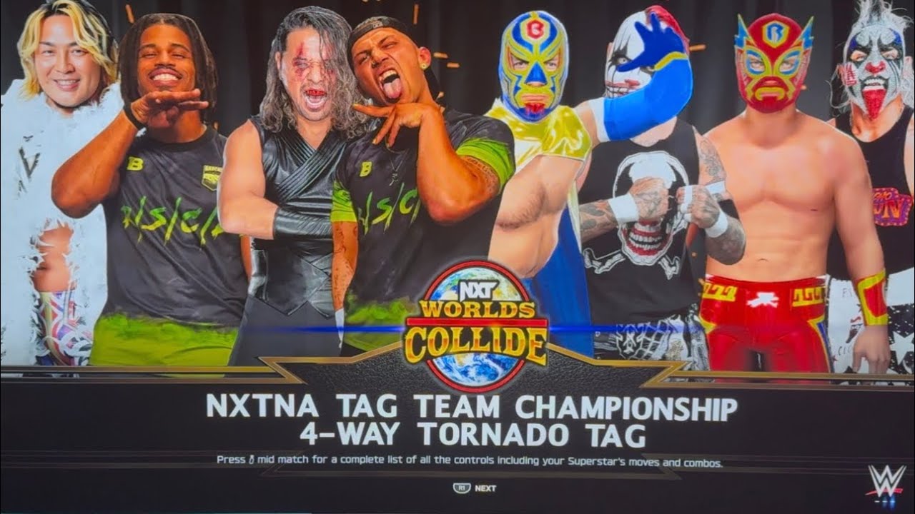 Nxtnaa 4 Way Tornado Tag For The NXTNA Tag Team championship - YouTube