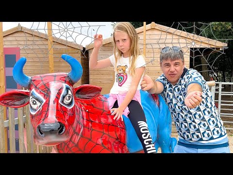 Nastya and a family trip to London with dad