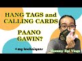 How to Make Hang Tags and Calling Cards with Front and Back Side Prints | Secrets for Excellent Cuts