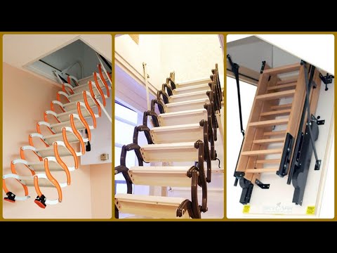 Secret Furniture - Folding Stairs Hidden In Ceiling