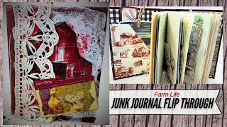 Farm Life Junk Journal Flip Through Your Creative Studio August 2023 Ideas Inspiration Tips Tricks