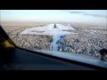 Boeing 737-800.Landing at Surgut,view from cockpit