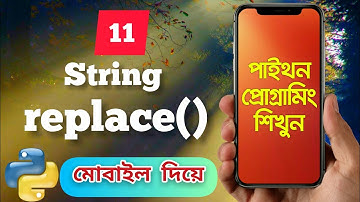 replace function | Python