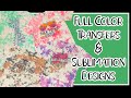 How to Heat Press Sublimation and Full Color Transfers to a shirt!