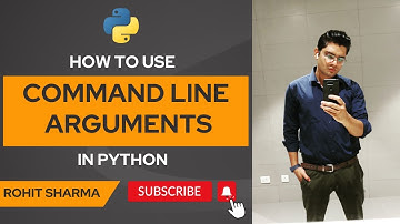 How to use command line arguments in python || by Rohit Sharma