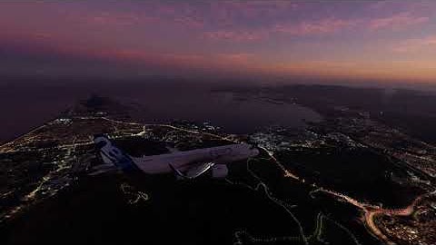 Microsoft Flight Simulator 2020 Gibraltar Strong Wind Challenge Go Around & Landing A320neo