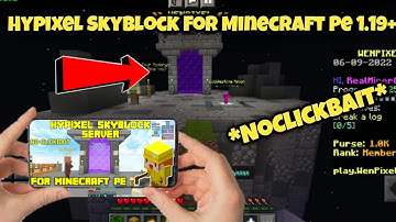 How To Join Hypixel in Minecraft Pe 1.19 |  Hypixel Skyblock Server For Minecraft Pe 1.19+|  2022