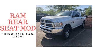 2018 Ram 2500/3500 Rear Seat Mod