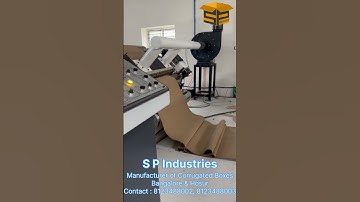 Corrugation Machine with sheet cutting Machine #machine #manufacturing #packaging #corrugation