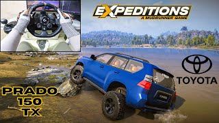 Toyota Land Cruiser Prado 150 | expeditions a MudRunner | Off Road adventure Logitech G923 Gameplay