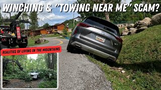 Winching & 'Towing Near Me' Scam? | Plus The Reality Of The Damage A Storm In The Mountains Can Do