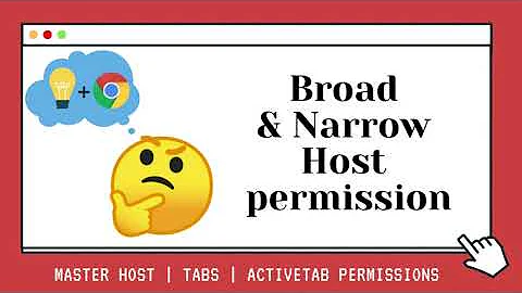 Chrome Extension Host permissions: Chrome Extension Tutorial