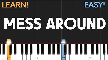 Mess Around - Ray Charles | EASY Piano Tutorial