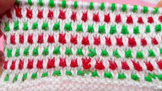 Two ✌ colors knitting Pattern for sweater, jacket, shawl, blanket, pullover. 