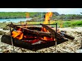 【ソロキャンプ】離島の海辺で洞窟野営⛺️solo camping