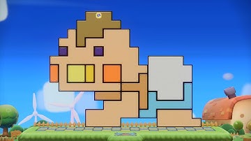 Pushmo World (Wii U) - How To Solve Puzzle 30 (Pushmo Park - Murals - Baby)