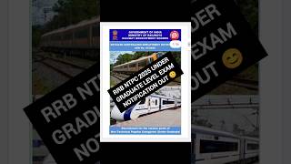 RRB NTPC UNDERGRADUATE LEVEL EXAM 2025  NOTIFICATION OUT 😊😊😊#rrb#rrbupdate#rrbntpcug#rrbntpc2025