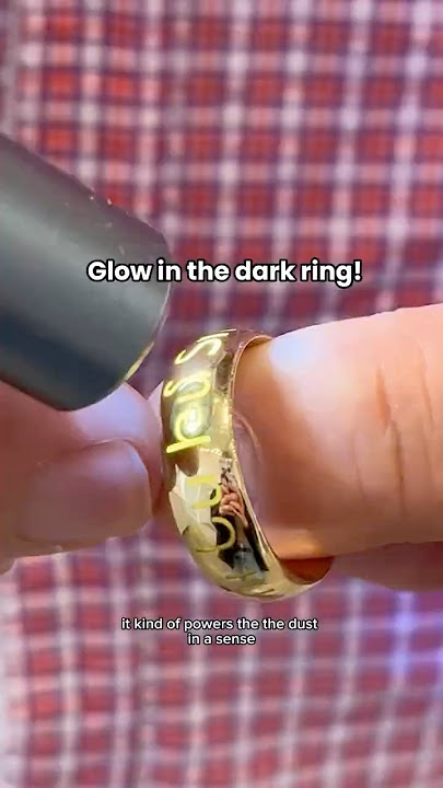 Glow in the dark men’s wedding ring!